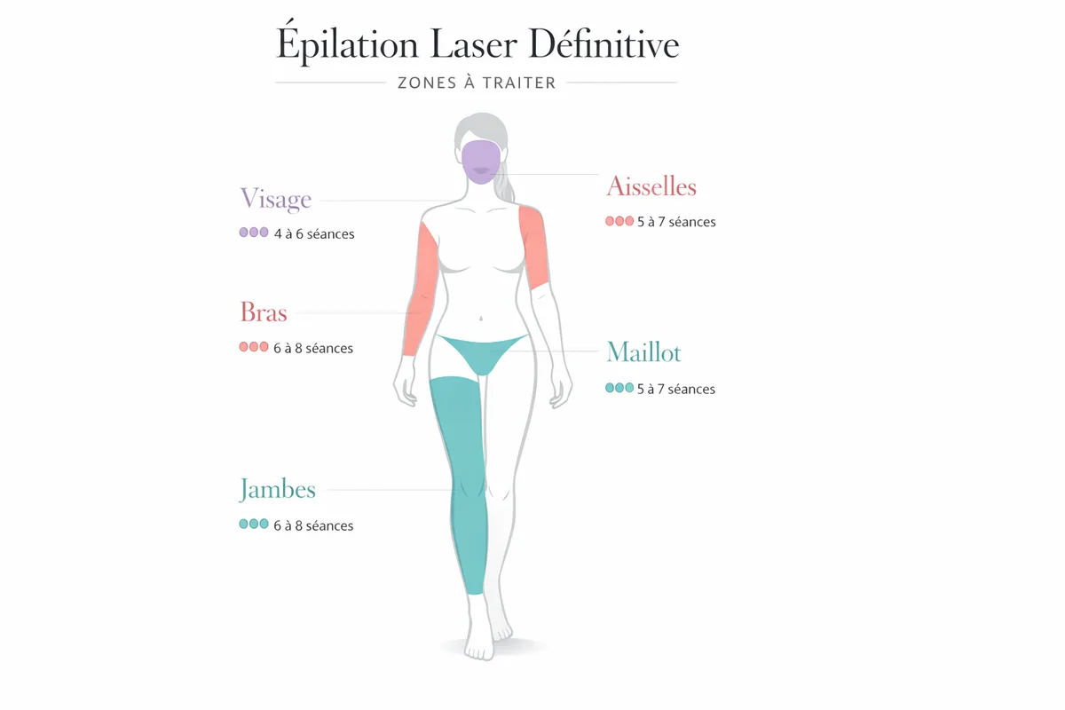 Épilation laser des aisselles avec praticienne souriante dans un centre laser chaleureux