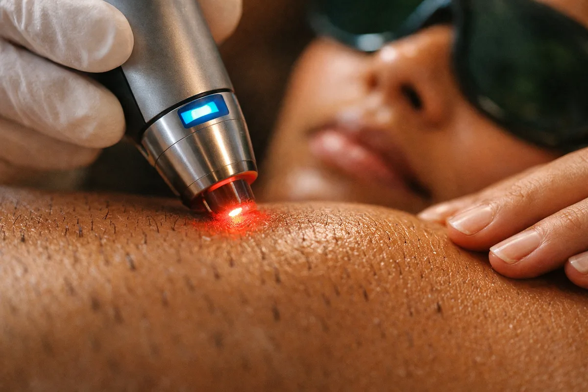 Épilation laser sur peau mate : le guide pour passer au lisse sans risque