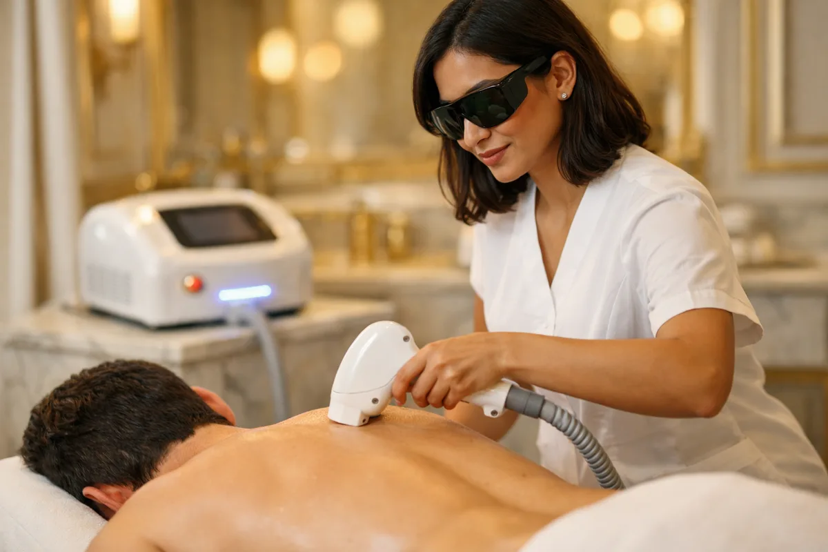 Combien de séances laser pour un dos d'homme ? La vérité